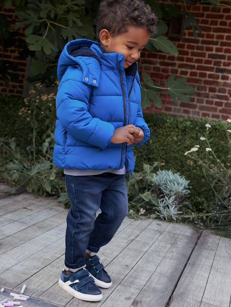 Jungen 2-in-1-Steppjacke mit Fleecefutter - elektrisch blau - 1