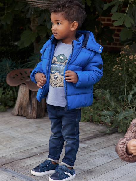 Jungen 2-in-1-Steppjacke mit Fleecefutter - elektrisch blau - 2