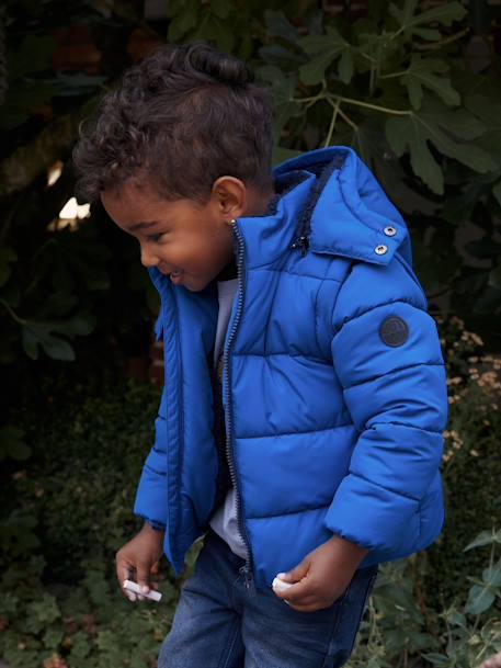 Jungen 2-in-1-Steppjacke mit Fleecefutter elektrisch blau 4