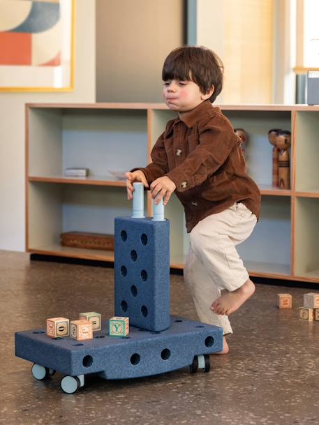 Kinder Motorik-Bauklötze aus Schaumstoff CURIOSITY SET MODU - blau - 2