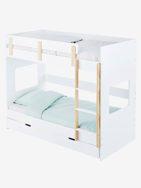 Kinderbett Stockbett EVEREST XL weiß/natur 2