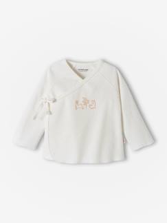 Babymode-Shirts & Rollkragenpullover-Baby Wickeljacke, Bio-Baumwolle Oeko-Tex