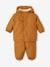 Baby-Set: Thermo-Regenjacke mit Webpelz und Matschhose, Recycling-Polyester karamell 5