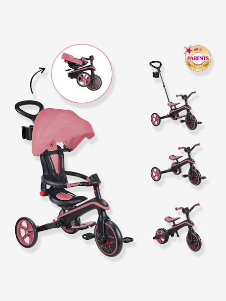 Kinder 4-in-1-Dreirad EXPLORER FOLDABLE GLOBBER grau+olivgrün+rosa+taupe 15