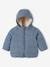 Baby Winterjacke mit abnehmbarer Kapuze, Recycling-Polyester graublau 3