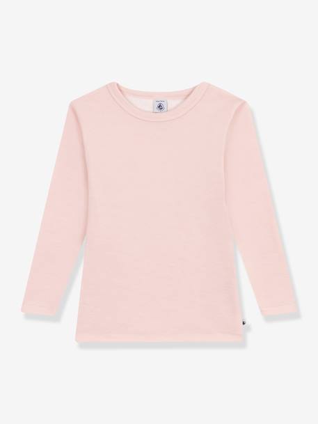 Kinder Thermo-Shirt mit Wolle PETIT BATEAU - rosa - 1