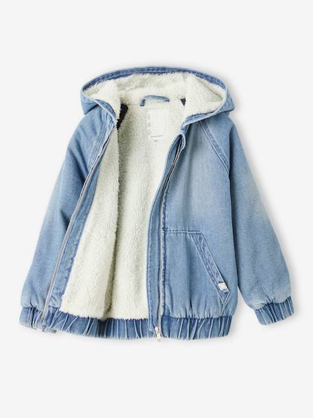 Jungen Jeansjacke mit Kuschelfutter - double stone - 3