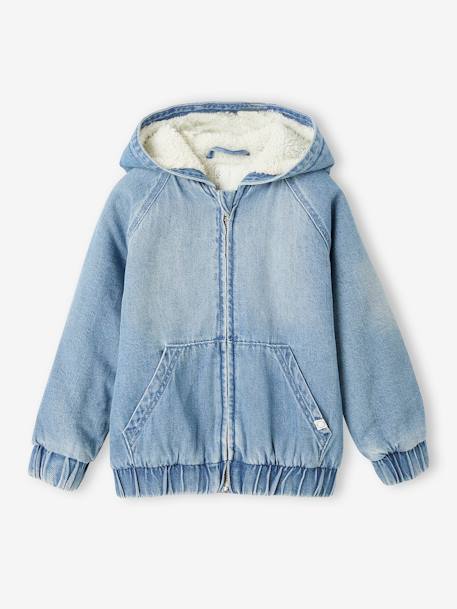 Jungen Jeansjacke mit Kuschelfutter - double stone - 2