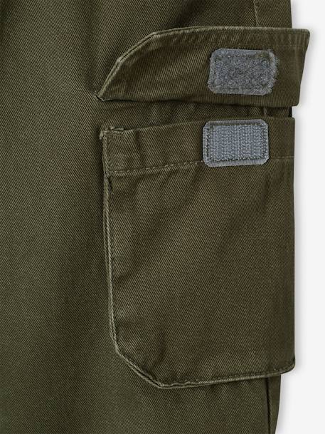 Jungen Thermo-Cargohose mit Dehnbund Oeko-Tex, Bundweite verstellbar khaki+nachtblau 7