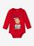 2er-Pack Baby Weihnachts-Bodys Oeko-Tex - rot - 2