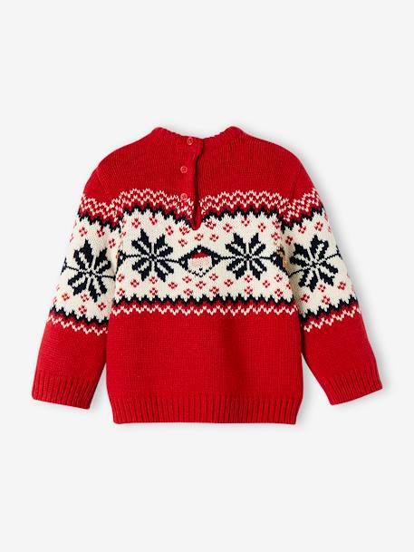 Baby Weihnachts-Pullover Capsule Collection FAMILIE Oeko-Tex rot 2