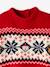 Baby Weihnachts-Pullover Capsule Collection FAMILIE Oeko-Tex rot 3