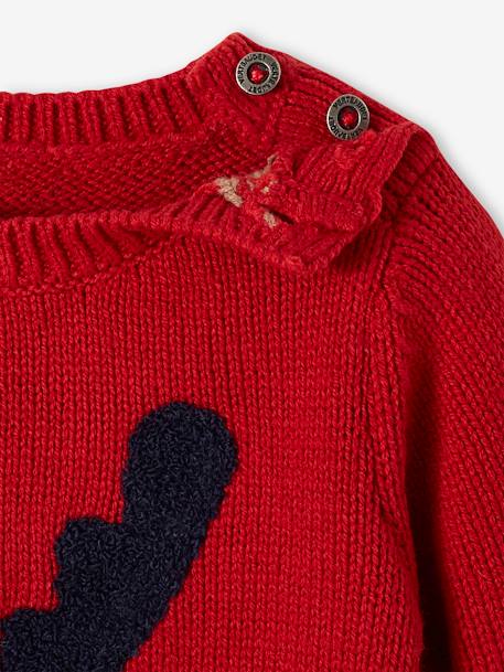 Baby Weihnachts-Pullover - rot - 3