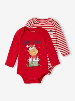 Babymode-2er-Pack Baby Weihnachts-Bodys Oeko-Tex