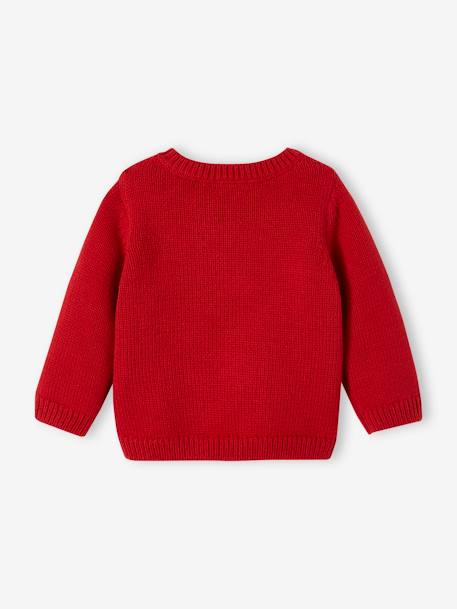 Baby Weihnachts-Pullover rot 2