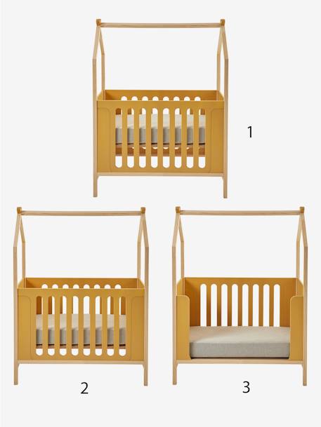 Baby Kombi-Hausbett KOKOSNUSS sand+weiß 4