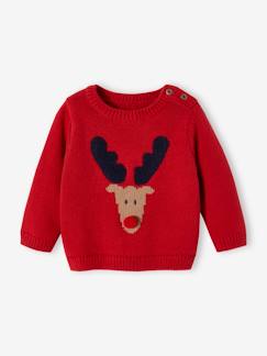 Babymode-Pullover, Strickjacken & Sweatshirts-Pullover-Baby Weihnachts-Pullover