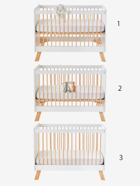 Baby Gitterbett GROßER BÄR weiß/natur 5