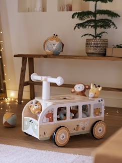 Spielzeug-Baby-Schaukeltiere, Lauflernwagen, Lauflernhilfe & Rutschfahrzeuge-Rutschfahrzeug PANDAFREUNDE mit Spielzeugkiste FSC®