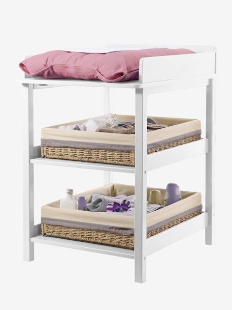 Babyzimmer Wickeltisch MADISON mit 2 Ablagen - weiß - 1