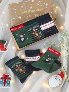 Jungenkleidung-Jungen Weihnachts-Geschenkset: 3er-Pack Socken Oeko-Tex