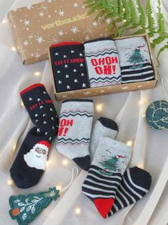 Jungenkleidung-Unterwäsche & Socken-Socken-Jungen Weihnachts-Geschenkset: 3er-Pack Socken Oeko-Tex