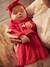 Weihnachtliches Baby-Set: Kleid, Haarband & Strumpfhose - rot - 1