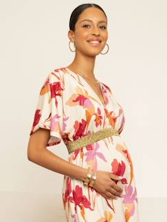 Umstandsmode-Stillmode-Festliches Kleid für Schwangerschaft & Stillzeit FELICINEOR ENVIE DE FRAISE