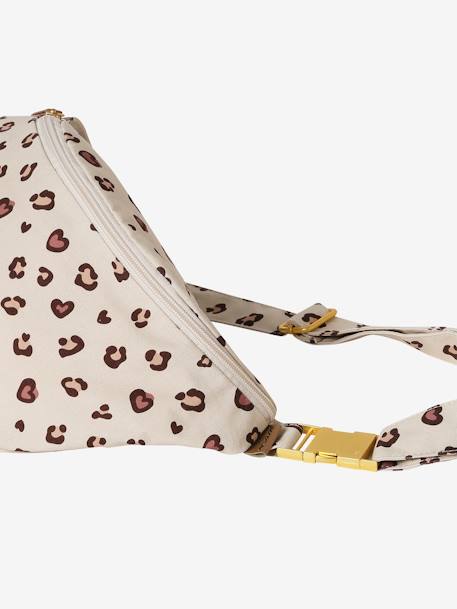 Damen Bauchtasche hellbeige leoprint 3