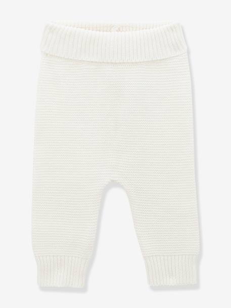 Baby Leggings CYRILLUS, Bio-Baumwolle und Wolle weiß 1