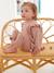 Kinderzimmer Sitzbank aus Rattan BOHO natur/blumenform 4