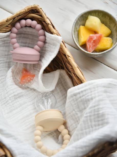 Baby Probier-Schnuller, 2-in-1 Fruchtsauger & Zahnungshilfe PETIT TRUC - grün+rosa+weiß - 7