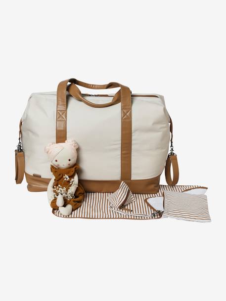 Eltern Weekender-Wickeltasche MILAN personalisierbar wollweiß/beige 5