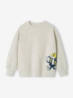 Jungen Sport-Sweatshirt mit Print Oeko-Tex -  - [numero-image]