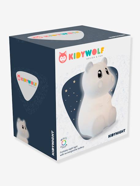 Kinderzimmer Nilpferd-Schlummerlicht Kidynight KIDYWOLF weiß 2