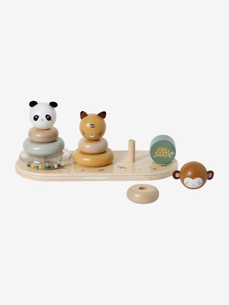 Baby Stapeltiere PANDAFREUNDE aus Holz FSC® natur 4