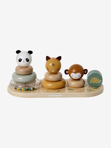 Baby Stapeltiere PANDAFREUNDE aus Holz FSC® - natur - 1