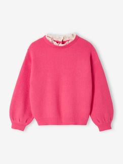 Maedchenkleidung-Pullover, Strickjacken & Sweatshirts-Pullover-Mädchen Pullover mit Volantkragen, Capsule Collection MAMA, TOCHTER & BABY Oeko-Tex