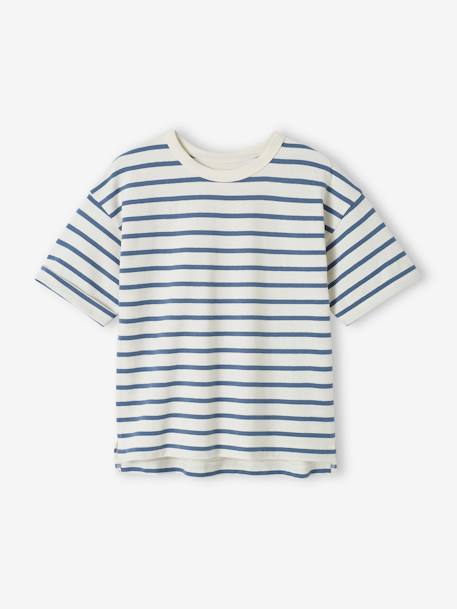 Capsule Mix & Match: Kinder Ringel-T-Shirt, personalisierbar Oeko-Tex blau gestreift 1