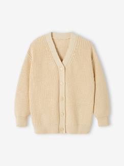 Maedchenkleidung-Langer Mädchen Cardigan Oeko-Tex