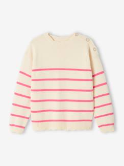 Maedchenkleidung-Pullover, Strickjacken & Sweatshirts-Mädchen Ringelpullover