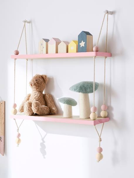 Kinderzimmer , Möbel-Serie HOLZPERLEN, Holz und Seil natur 4