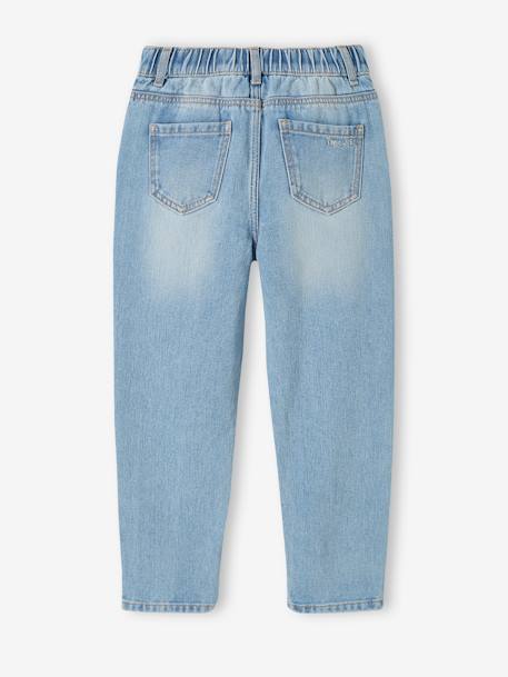 Mädchen Mom-Fit-Jeans, WATERLESS Hüftweite REGULAR - blue stone+double stone+jeansblau - 11