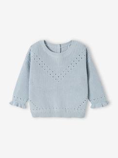 Baby Pullover aus Rippstrick Oeko-Tex  [numero-image]