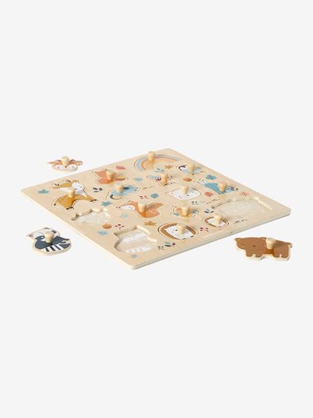 Baby Steckpuzzle WALDFREUNDE aus Holz FSC® orange 3