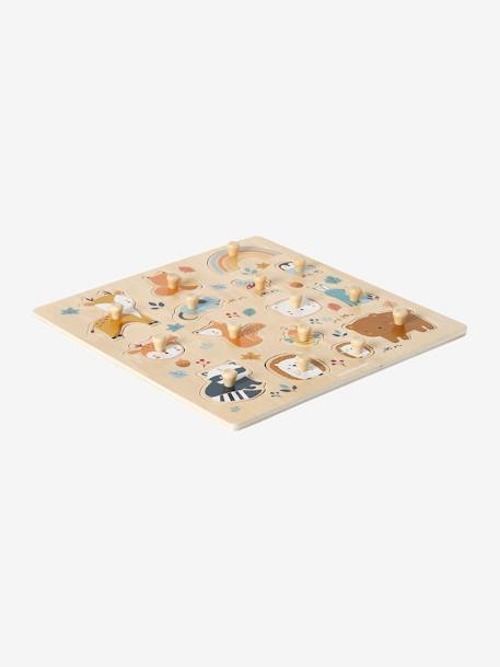 Baby Steckpuzzle WALDFREUNDE aus Holz FSC® orange 2