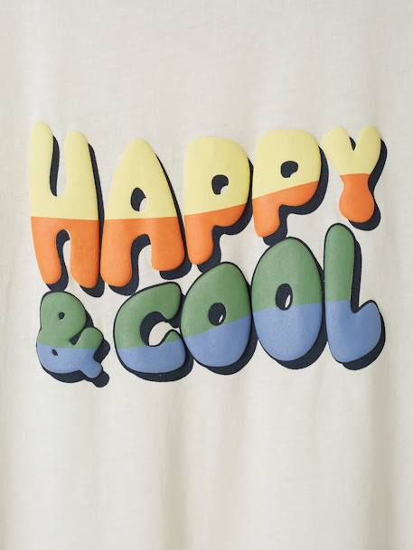 Jungen T-Shirt ,,Happy & cool' Oeko-Tex sandfarben 5