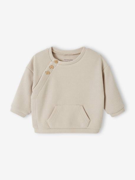 Baby Wickelpullover - beige - 1