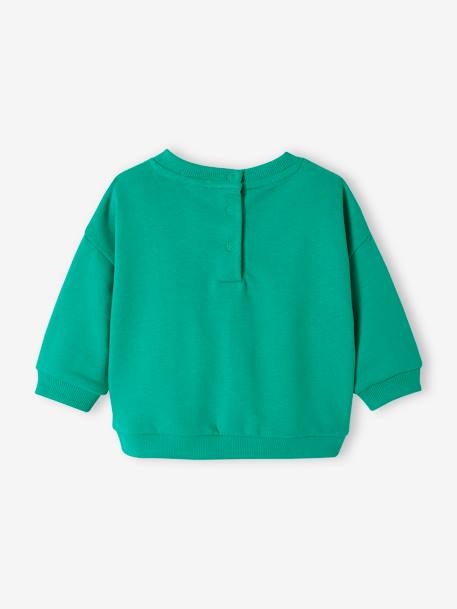 Baby Sweatshirt BASIC Oeko-Tex - blau+mintgrün - 6