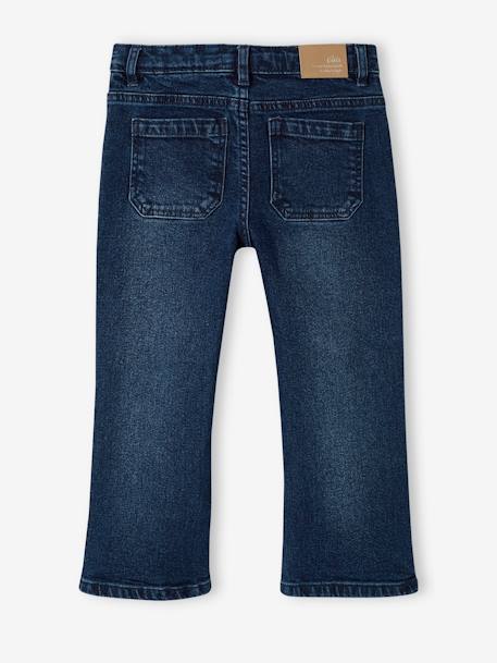 Mädchen Flare-Jeans, 7/8 blue stone+jeansblau 10